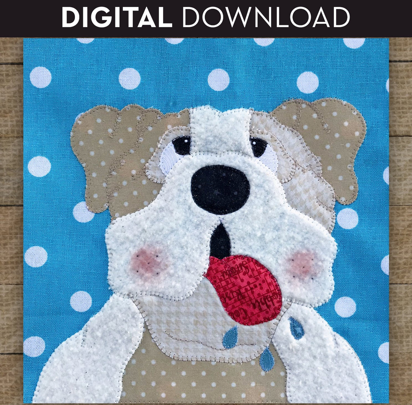 Bulldog Applique