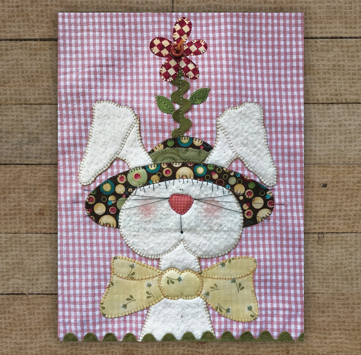 Bunny With Hat 2 Applique