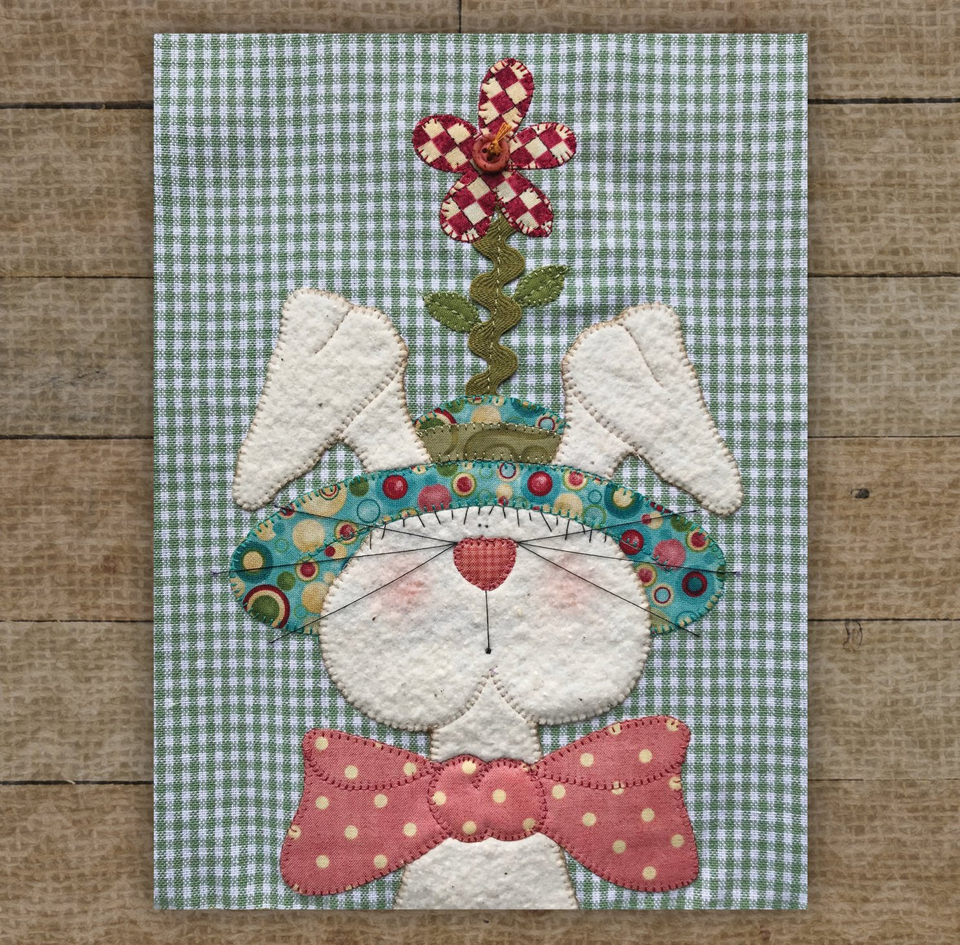Bunny With Hat 2 Applique
