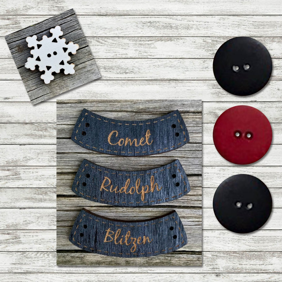 Santa & Friends Button Pack