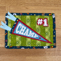 #1 Champ Pennant Mug Rug Kit