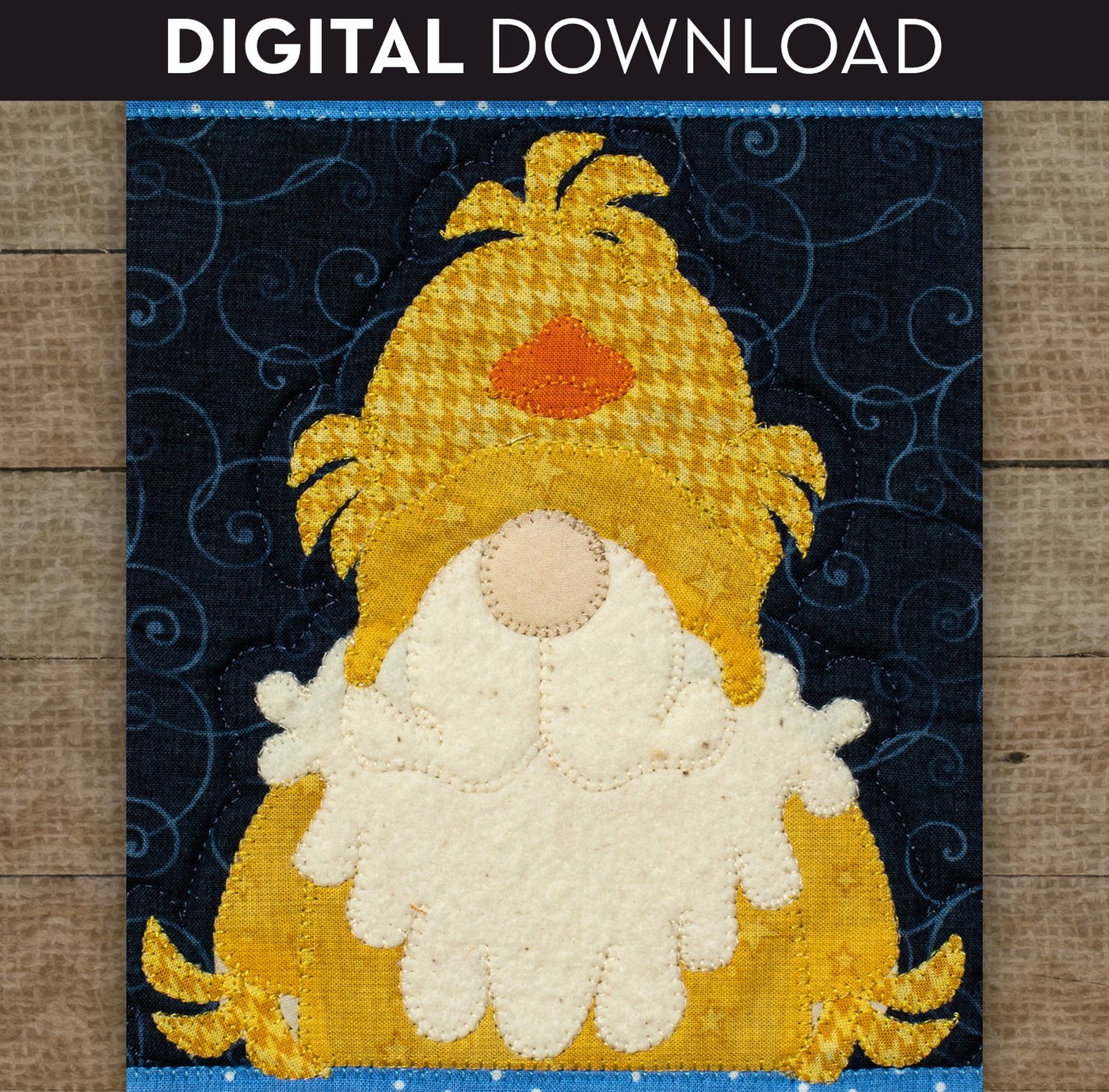 Chick Gnome Applique