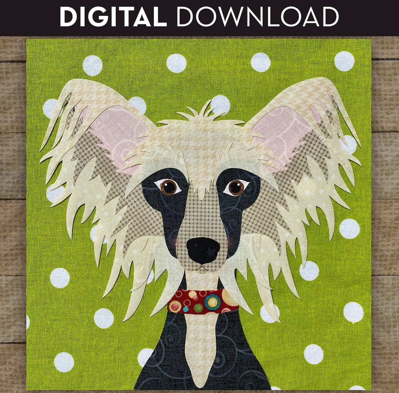 Chinese Crested Applique