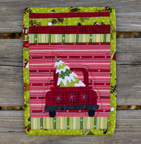 Christmas Truck Mug Rug Pattern