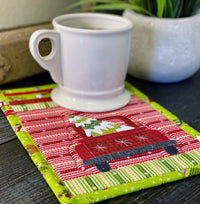 Christmas Truck Mug Rug Pattern