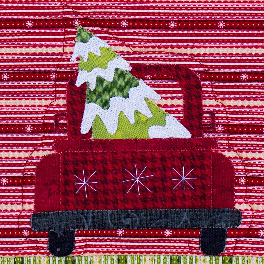 Christmas Truck Applique