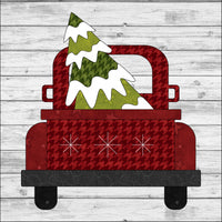 Christmas Truck Applique