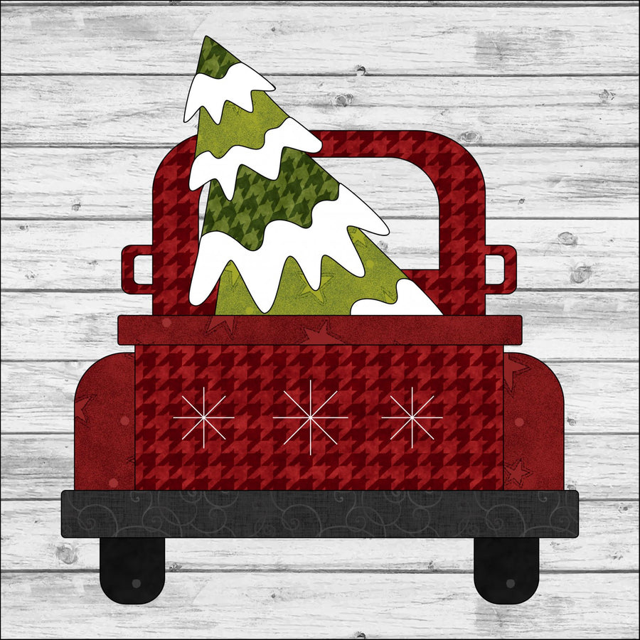 Christmas Truck Applique