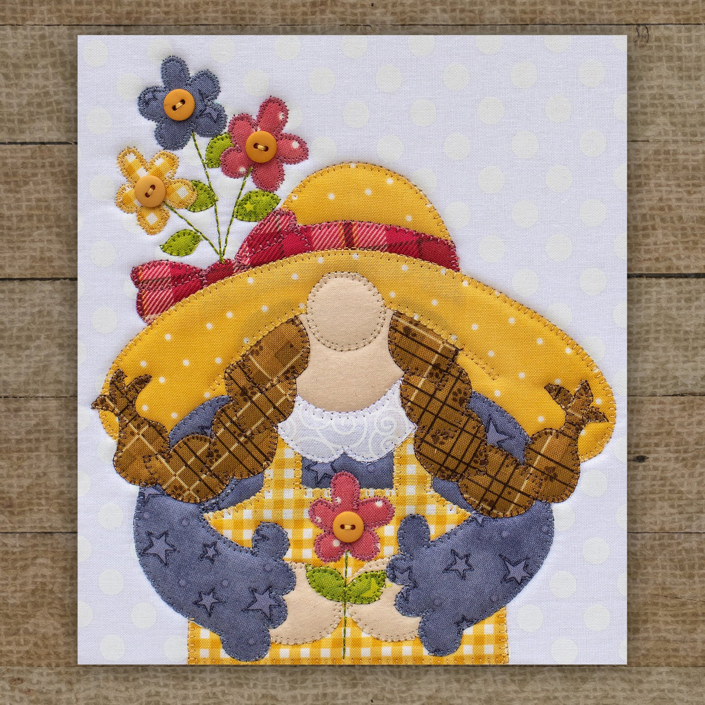 Daisy Gnome Applique