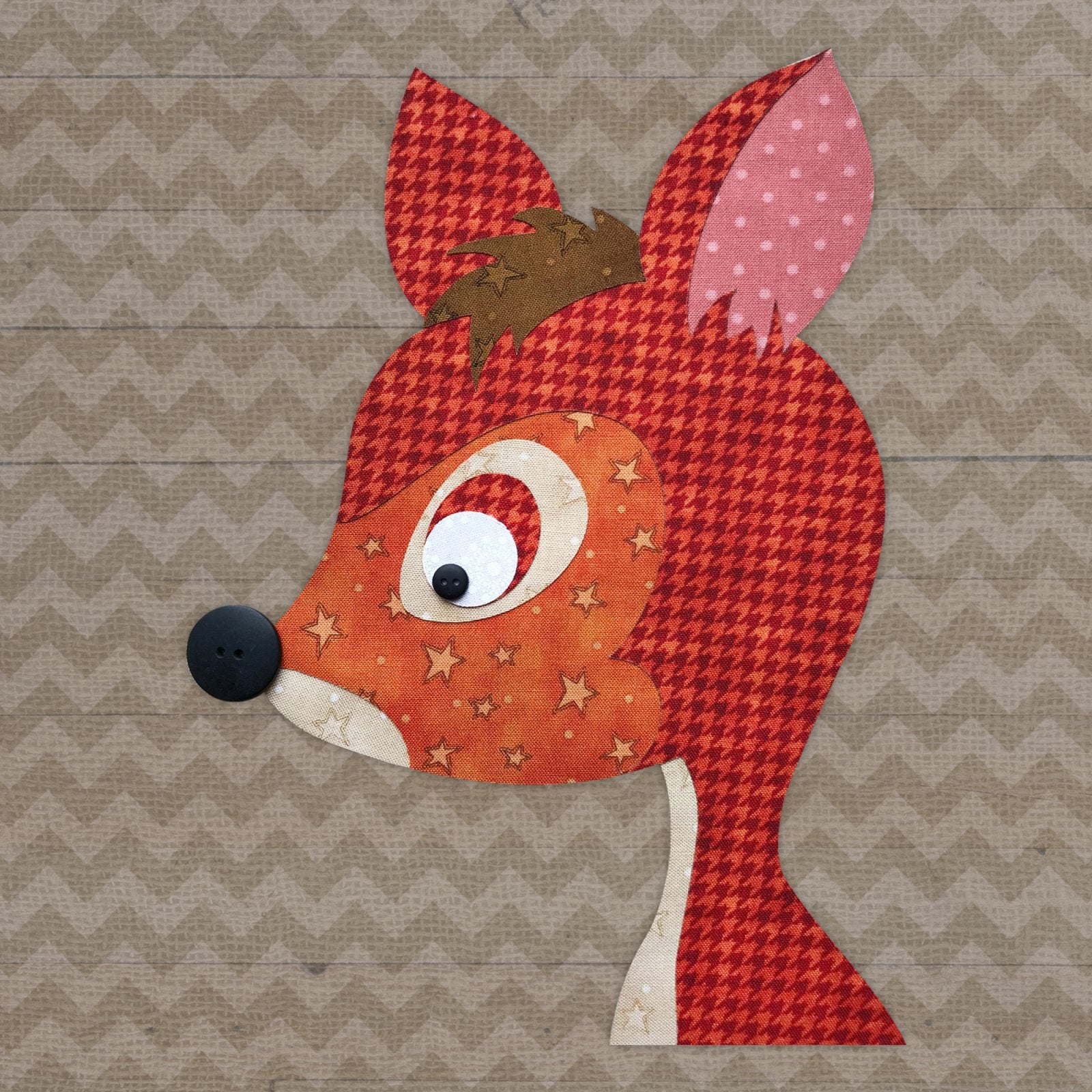 Deer Head Applique