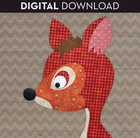 Deer Head Applique