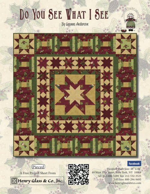 Do You See What I See Pieced Quilt Pattern (FREE Digital Download)