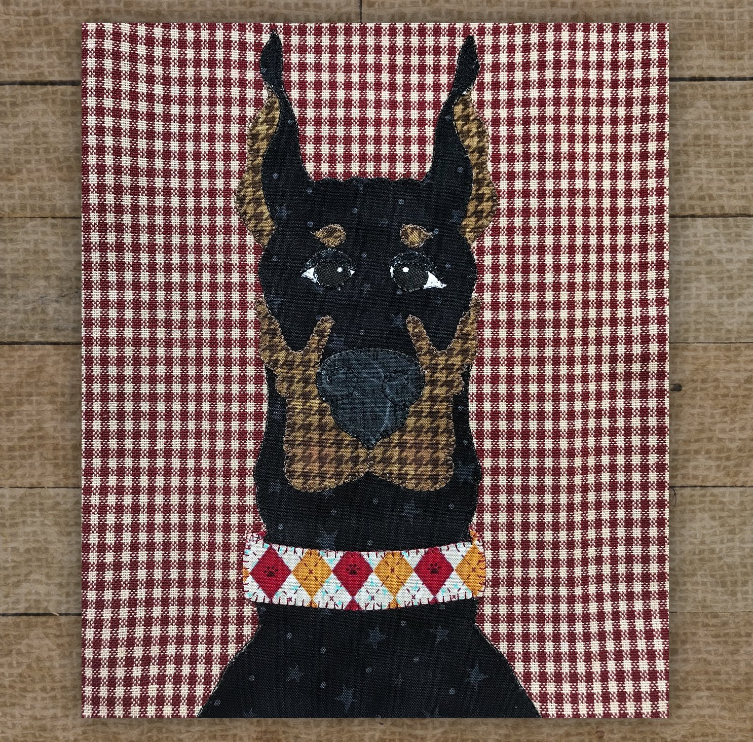 Doberman Pinscher Applique