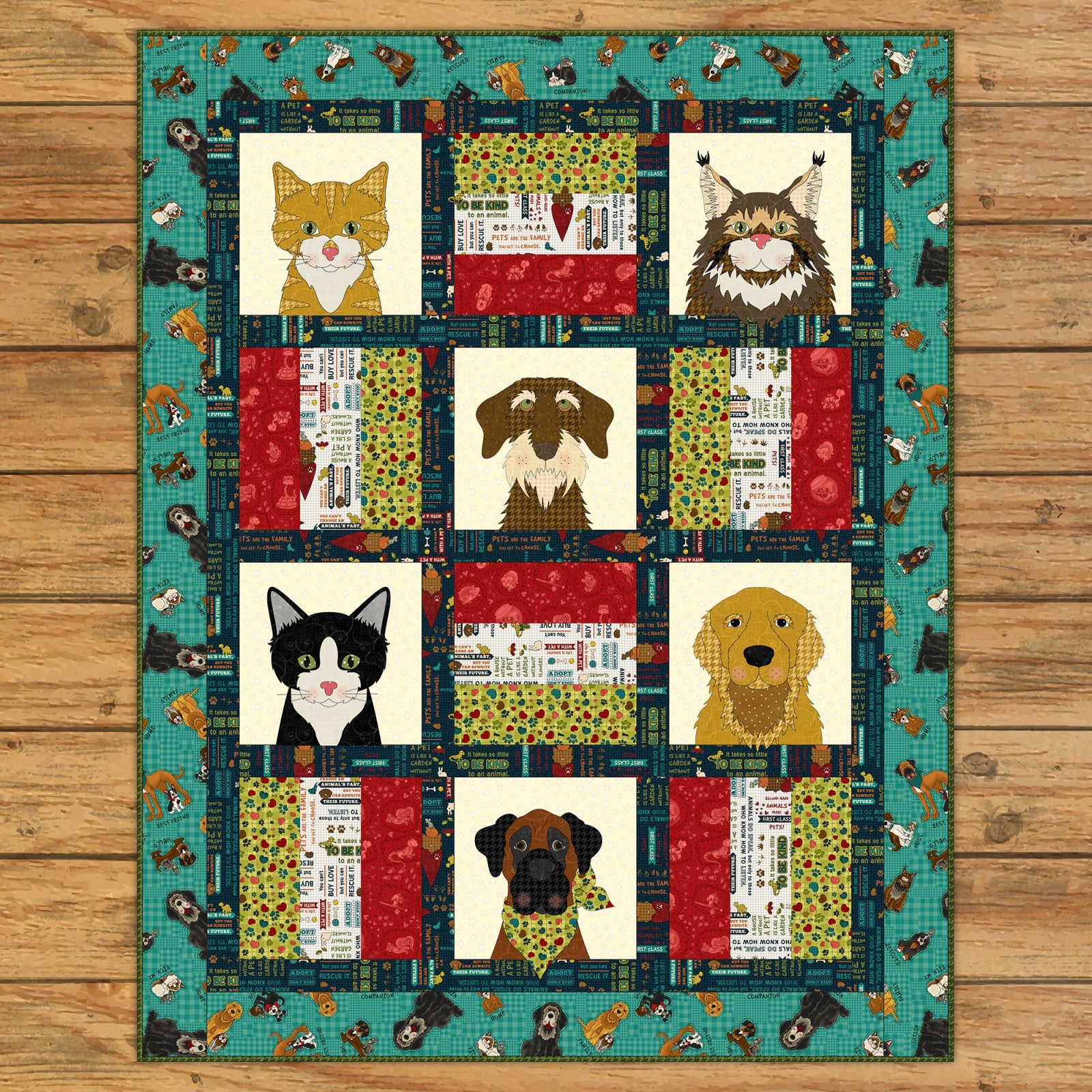 Dog & Cat Rescue Quilt Pattern