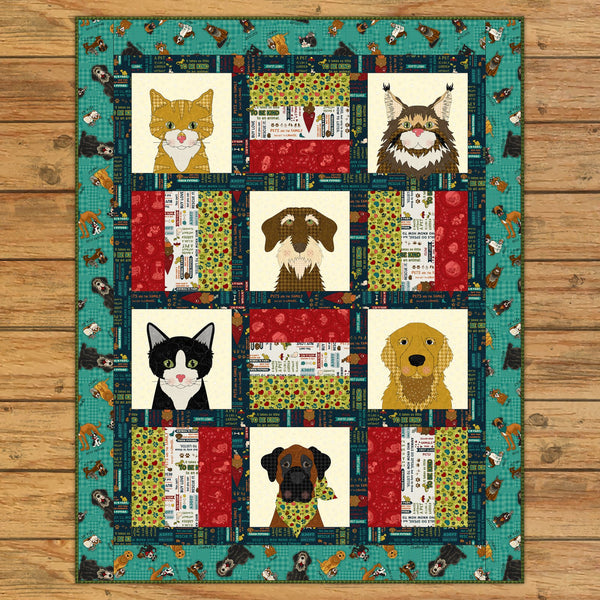 Dog & Cat Rescue Quilt Pattern