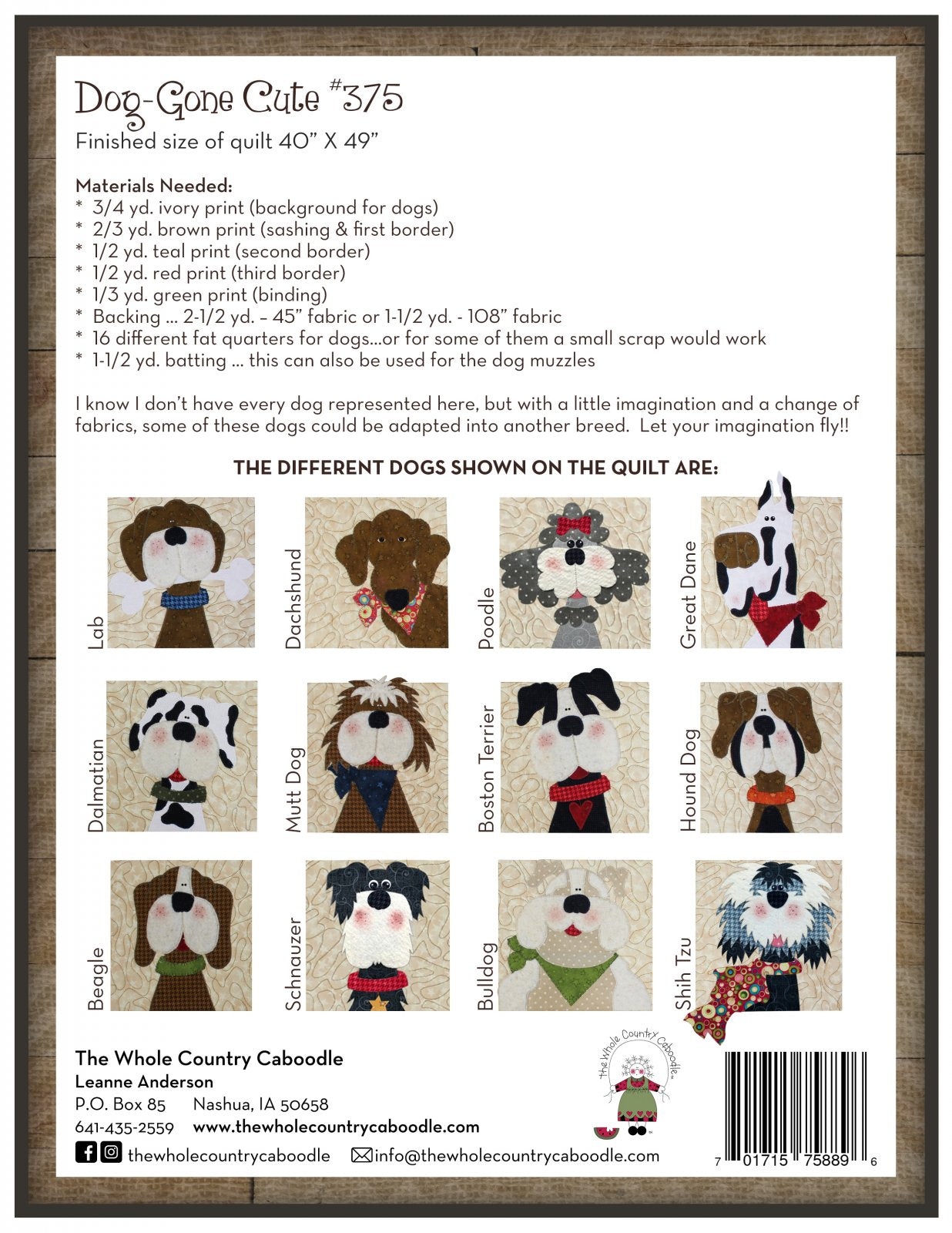 Dog Gone Cute Pattern