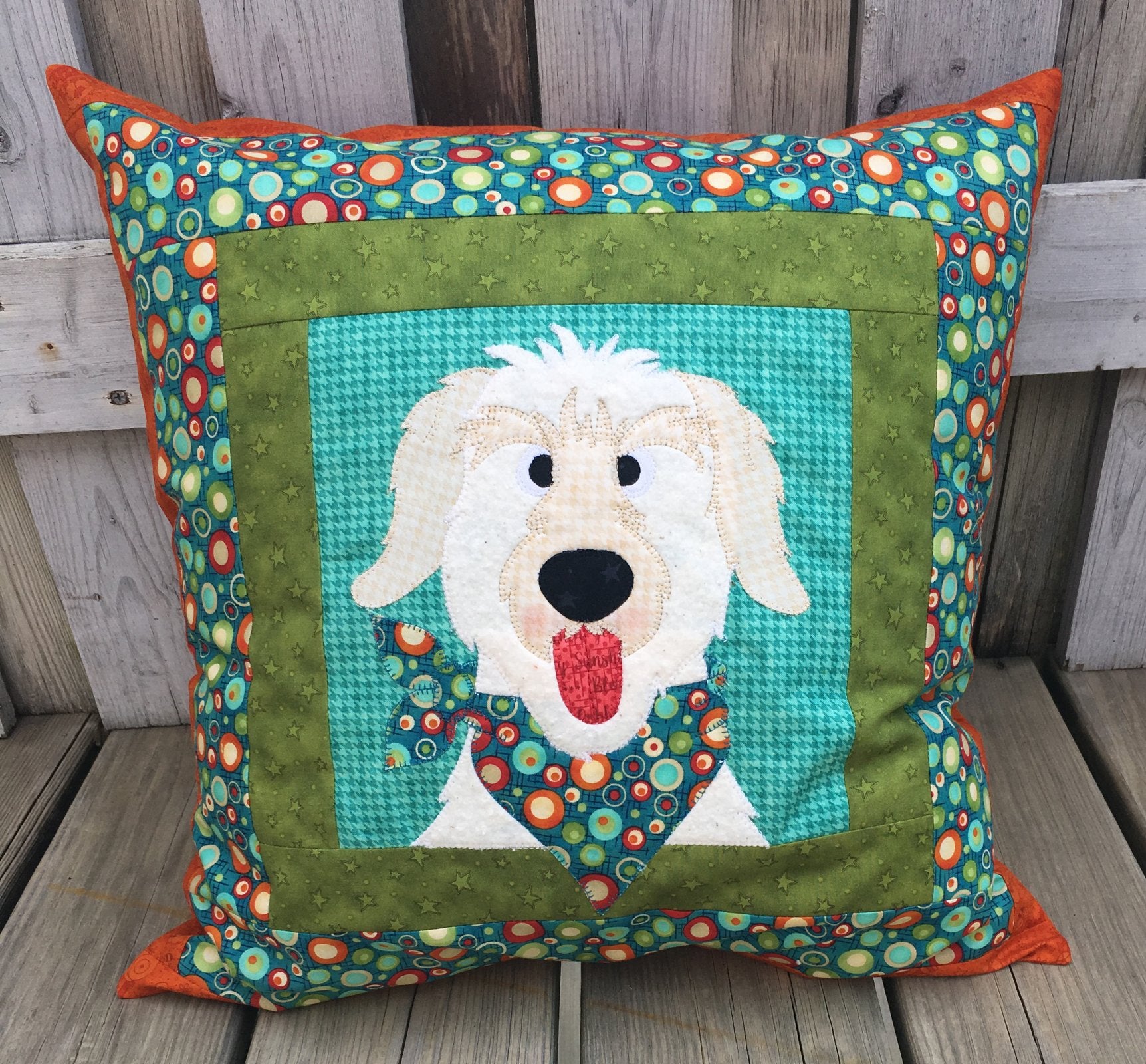 Dog Pillow Pattern (Applique not included)