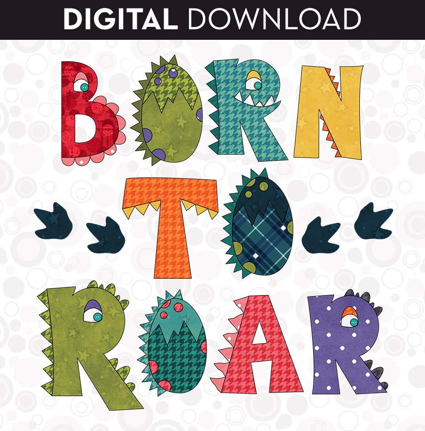 Born To Roar Applique