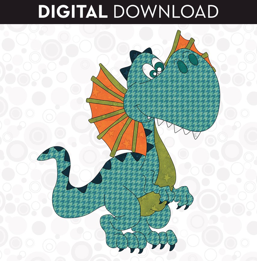 Dilophosaurus Applique