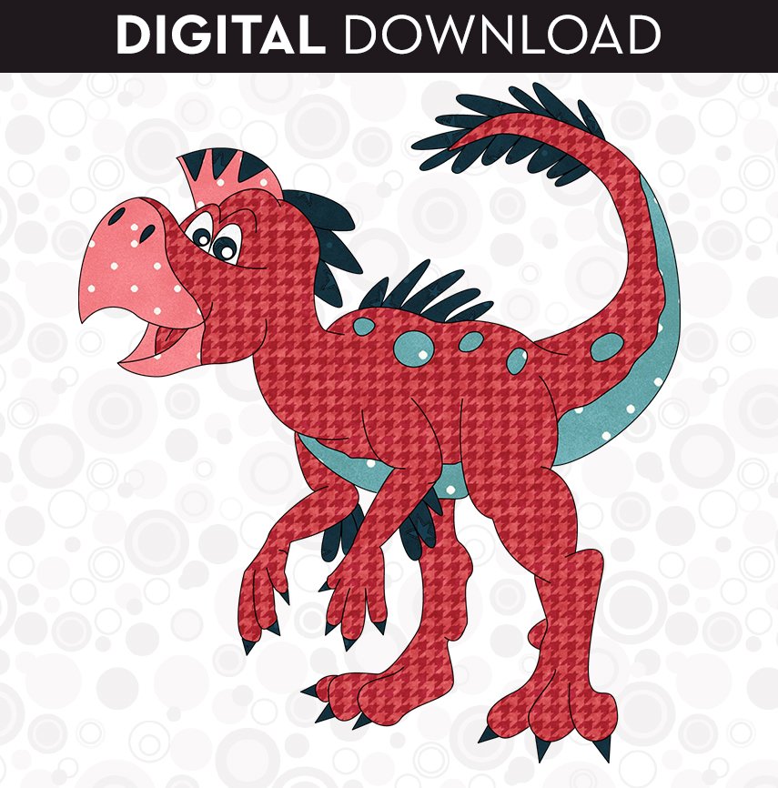 Oviraptor Applique