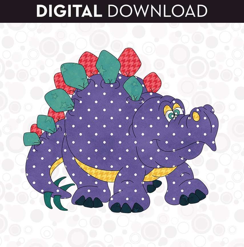 Stegosaurus Applique