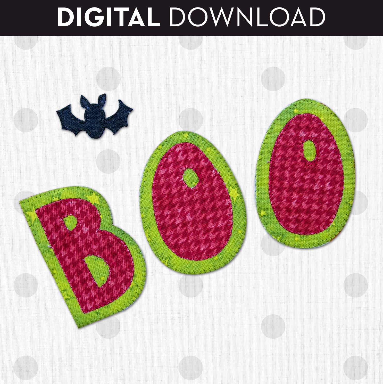 Batty Boo Applique Pattern