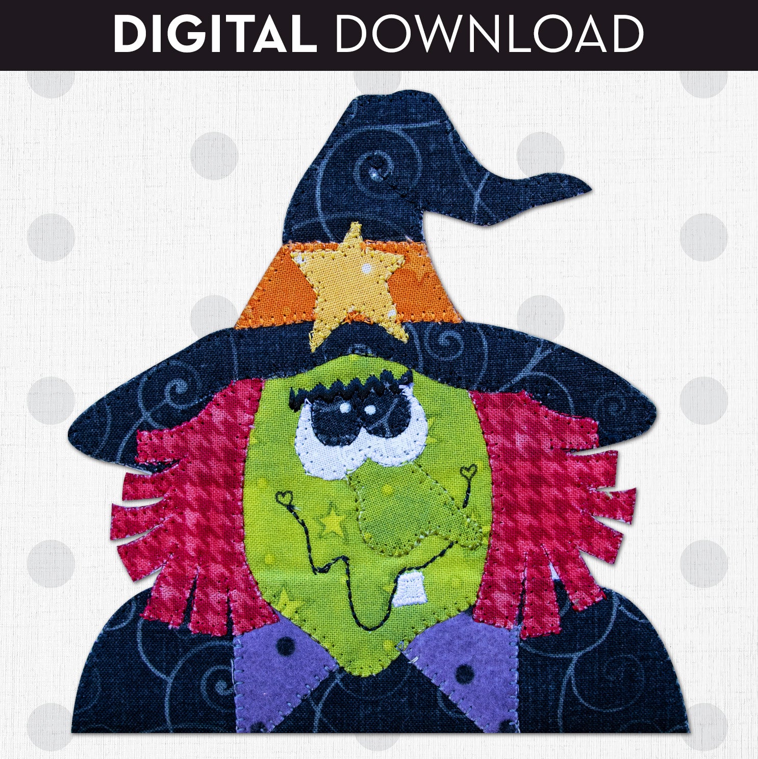 Wilma The Witch Applique
