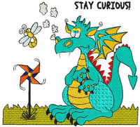 Dragon 10 Curious Dragon Embroidery - Download