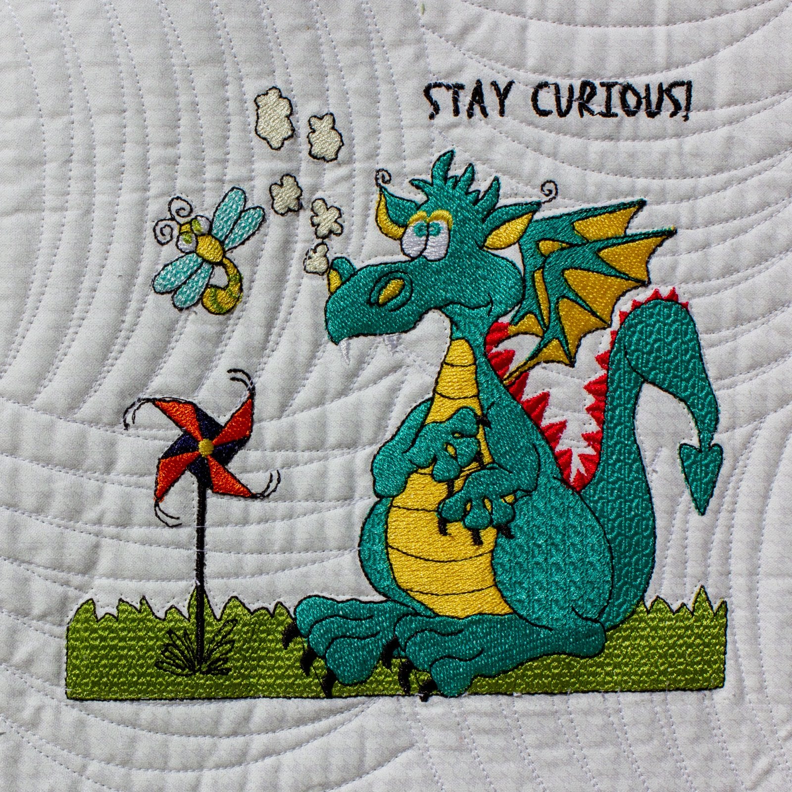 Dragon 10 Curious Dragon Embroidery - Download