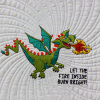 Dragon 11 Fire Dragon Embroidery - Download