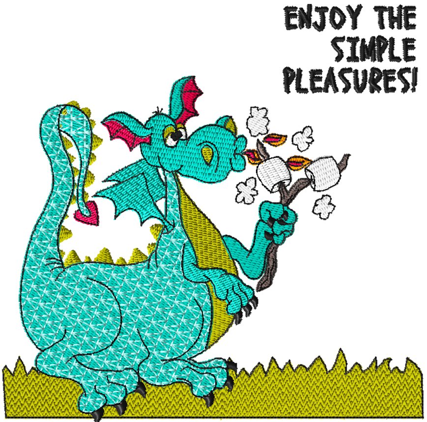 Dragon 12 S'Mores Dragon Embroidery - Download