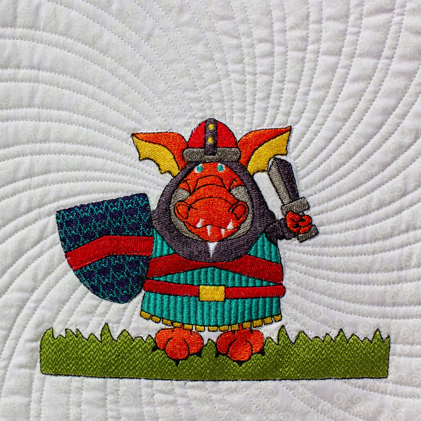 Dragon 2 Knight Dragon Embroidery - Download