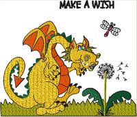 Dragon 7 Wish Dragon Embroidery - Download