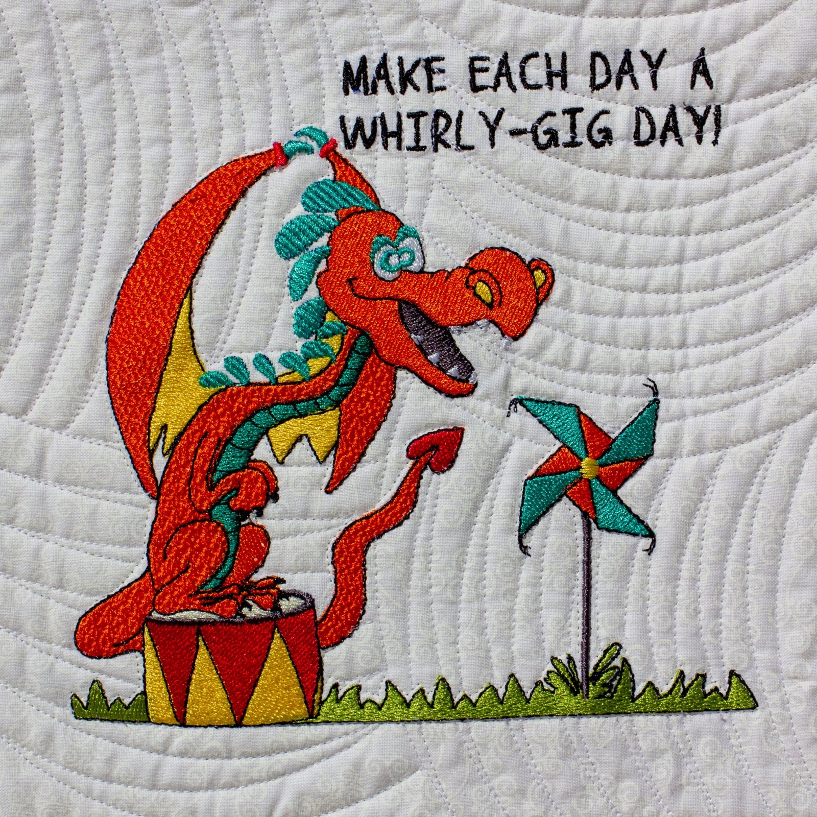 Dragon 9 Smiley Dragon Embroidery - Download