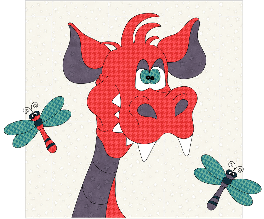 Dragonflies & Dragon Applique