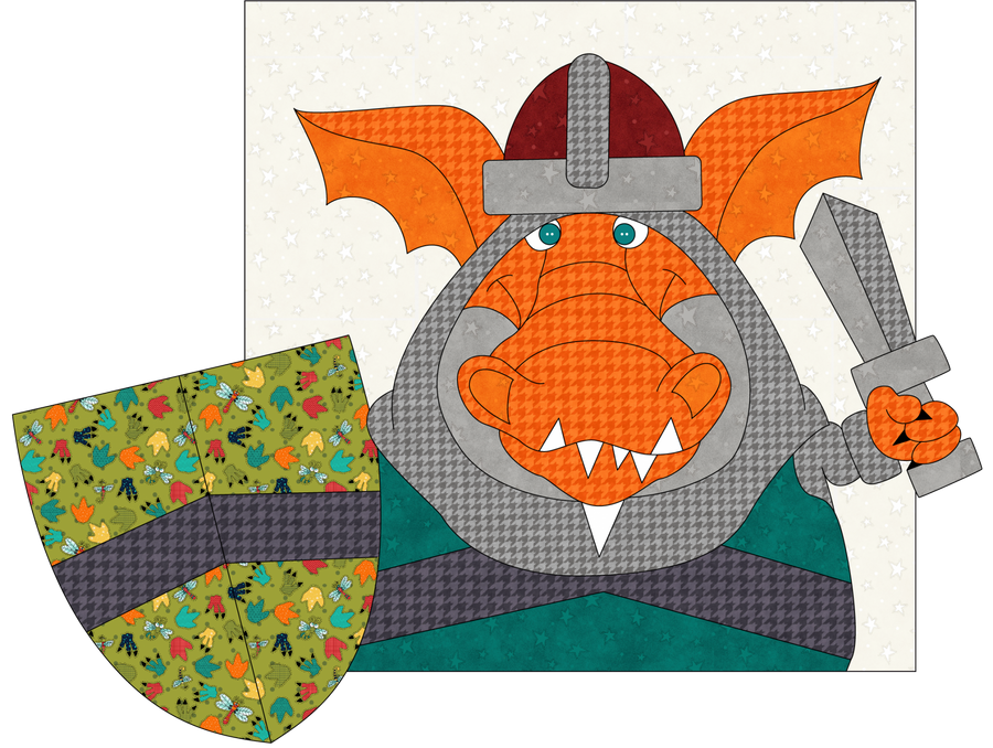 Knight Dragon Applique