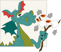 S'mores Dragon Applique