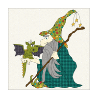 Wizard & Dragon Applique