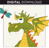 Curious Dragon Applique