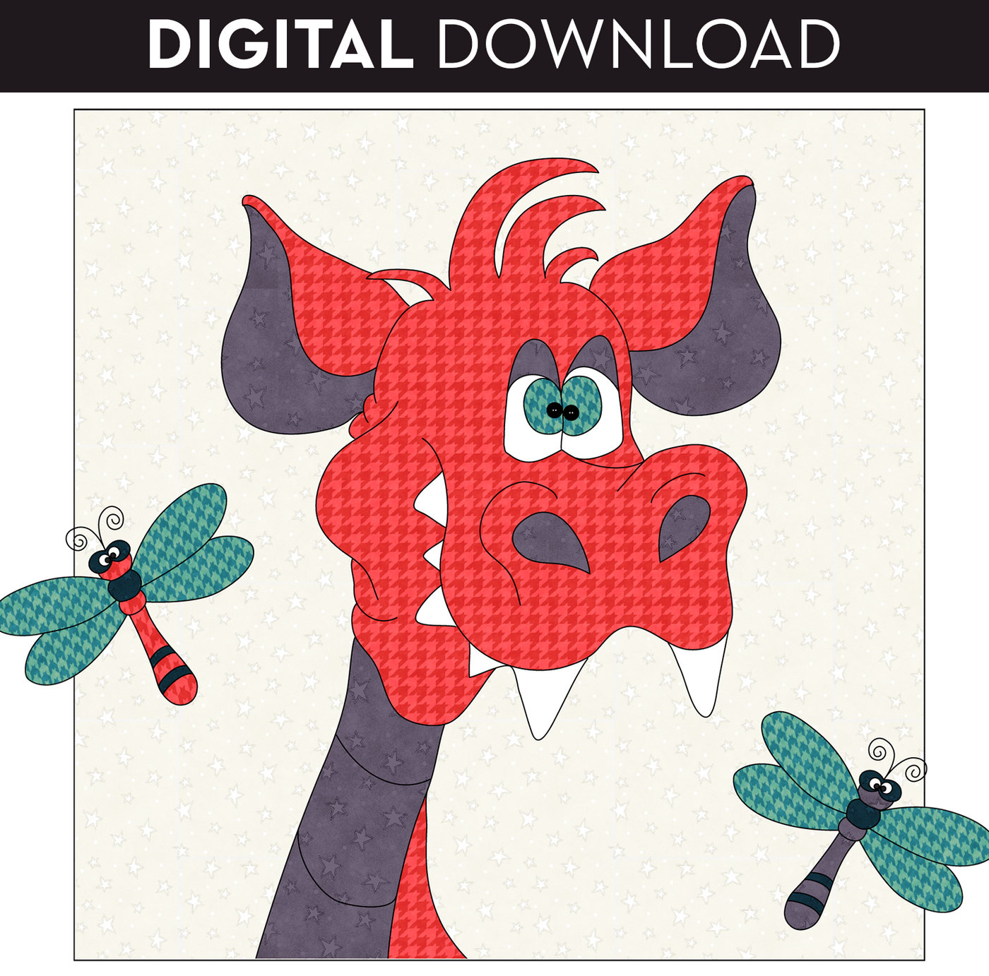 Dragonflies & Dragon Applique