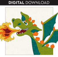 Fire Dragon Applique Applique