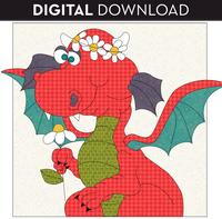 Little Girl Dragon Applique