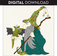 Wizard & Dragon Applique