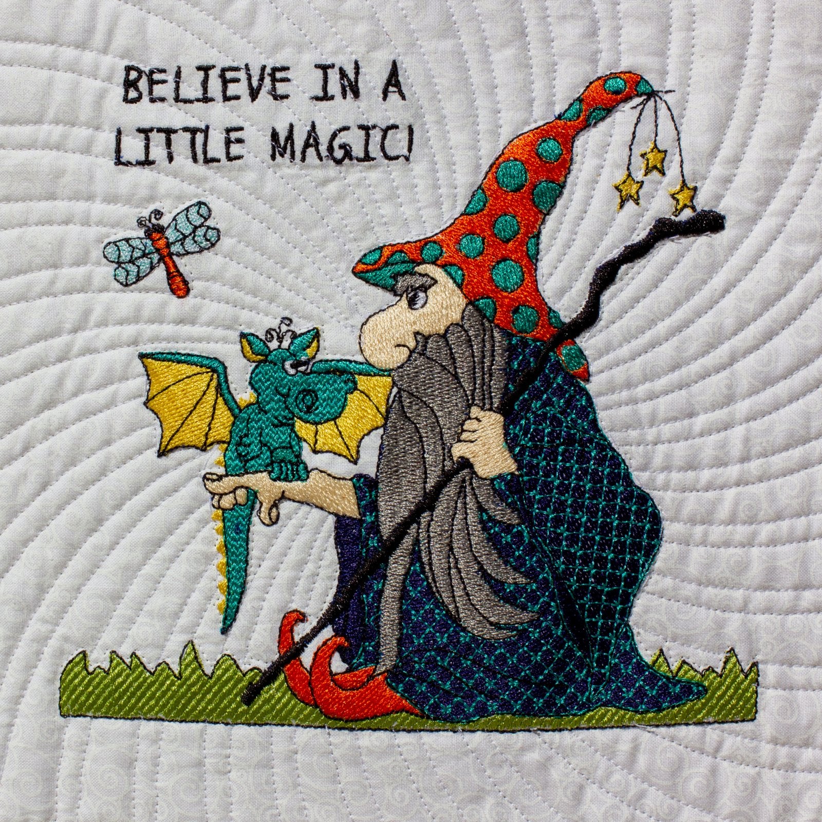Dragon 14 Dragon & Wizard Embroidery - Download
