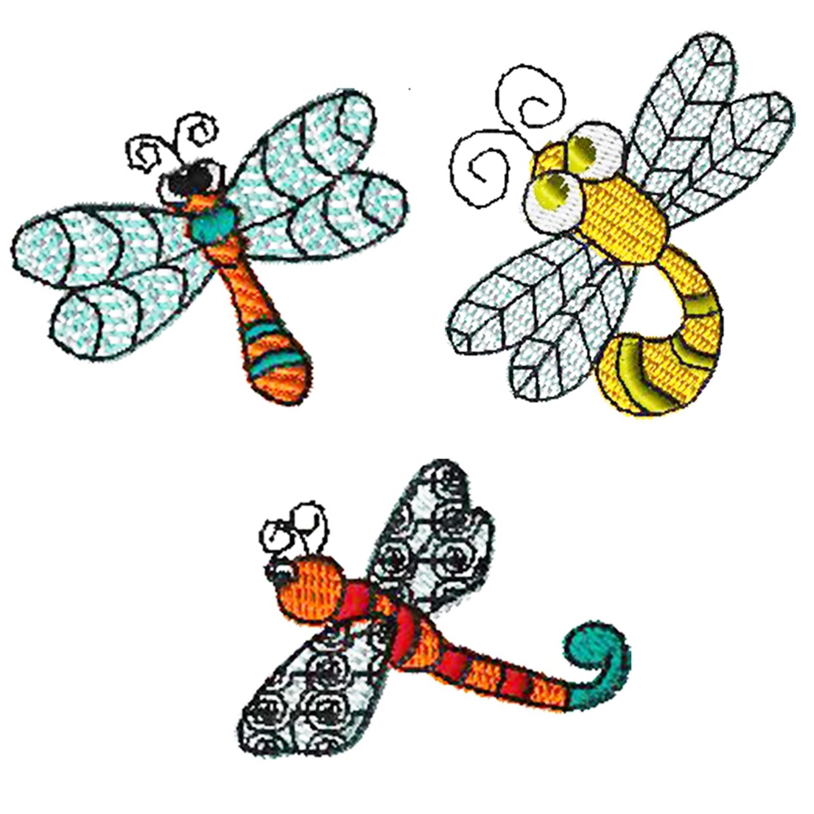 Dragonflies Embroidery - Download