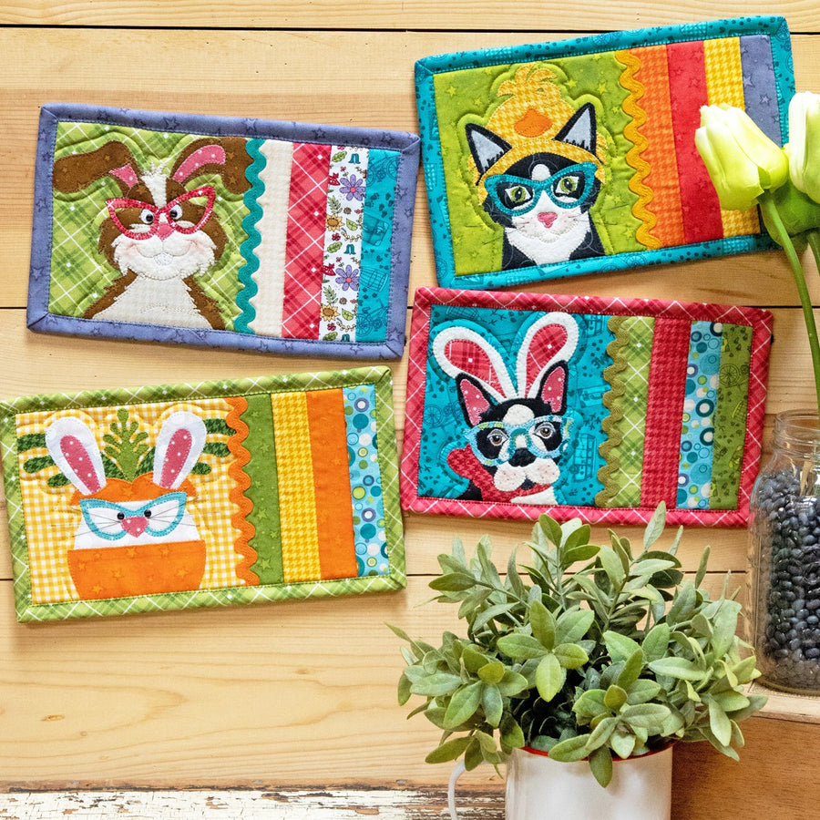 Easter Party Mug Rugs Pattern