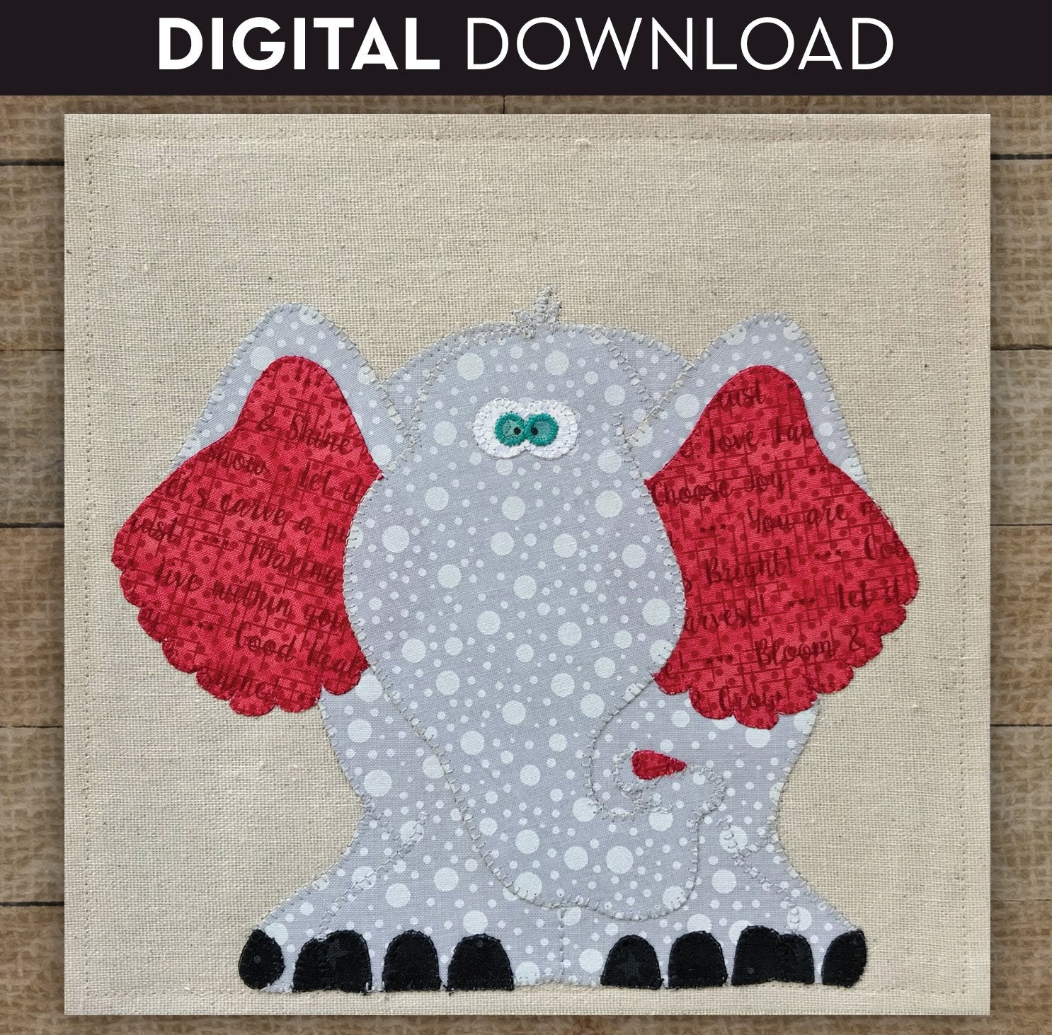 Elephant Applique