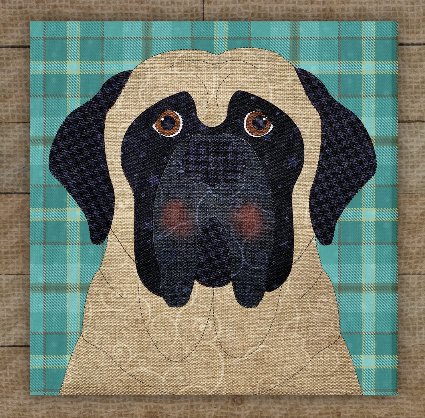 English Mastiff Applique