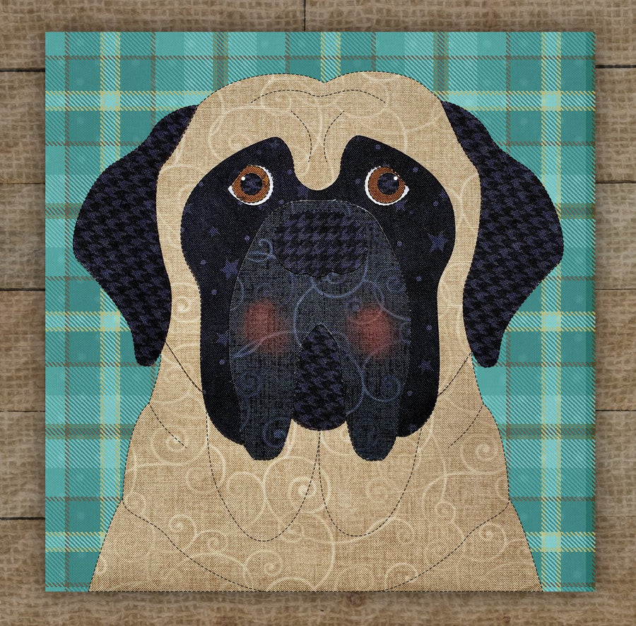 English Mastiff Applique