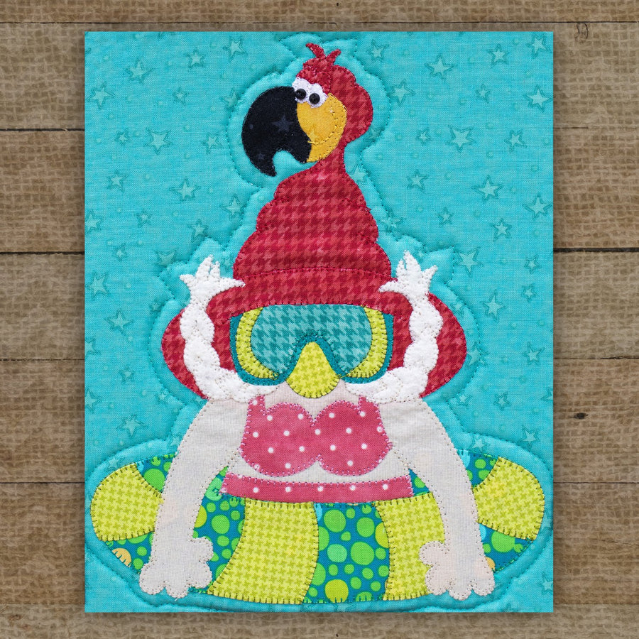 Floaty Flamingo Gnome Applique